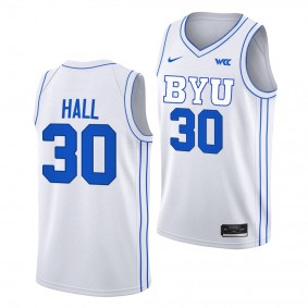 BYU Cougars Dallin Hall College Basketball 2022-23 Jersey White